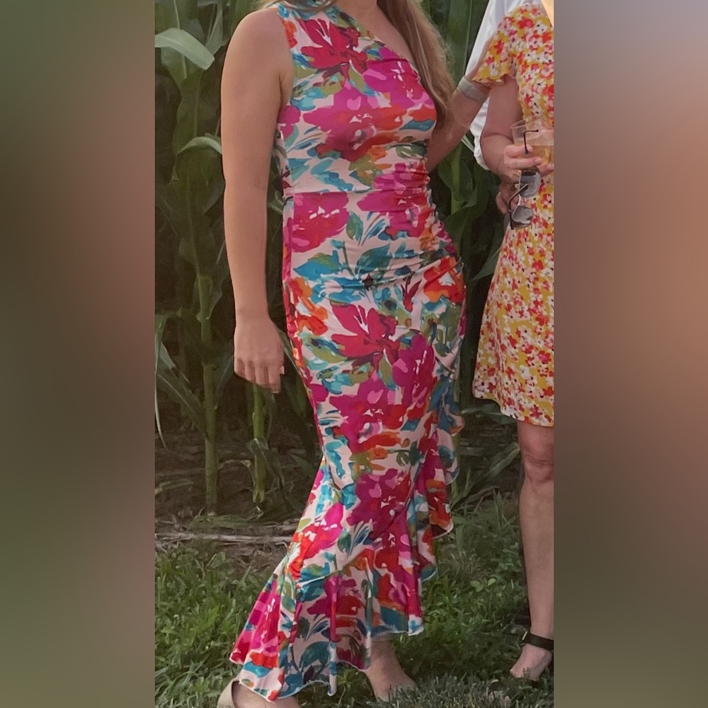 Vibrant Floral Maxi Dress